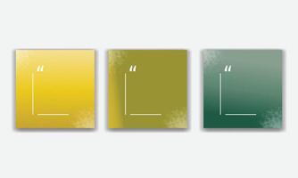 Set of quote bubbles template vector