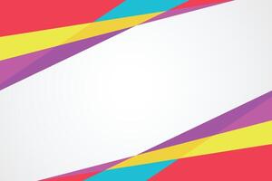Geometry shape with white fill background vector