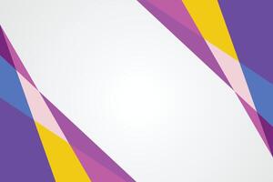 Purple and yellow shape with white background vector