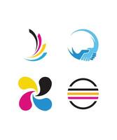 Set of Creative Logo Concepts in Vibrant Colors. vector
