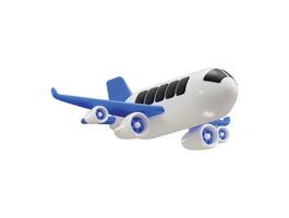 Airplane icon concept of airline flight aviation icon 3d rendering illustration vector