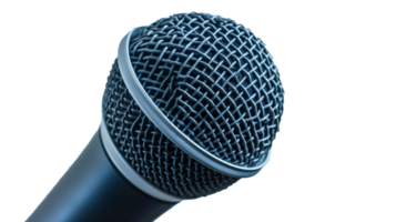 close up of microphone in Podcasting, , isolated on transparency background , podcasting concept png