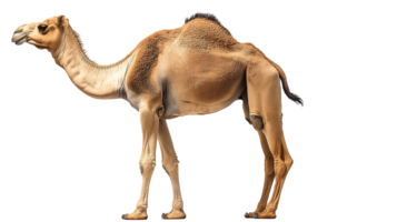 camel standing in on a transparent background png