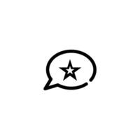 Rating incomplete line art icon template vector