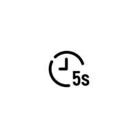 Timer incomplete line art icon template vector