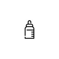 Feeder incomplete line art icon template vector