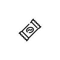 Coffee incomplete line art icon template vector