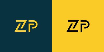 ZP monogram logo design. vector
