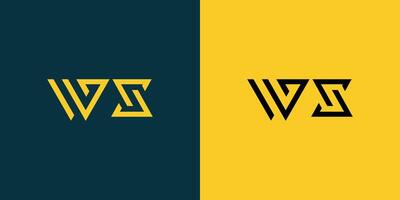 WX monogram logo design. vector