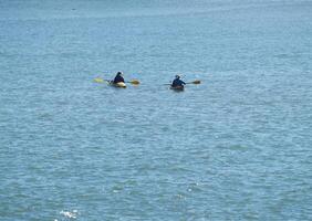 Berkeley, CA, 2007 - Two People In Kayaks On San Francisco Bay photo