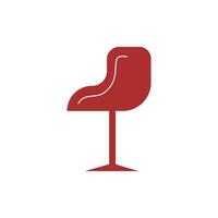 Chair icon. chair icon for web design isolated on white background. Meeting chair illustration design. Illustration element design with cafe theme vector