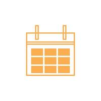 Calendar icon isolated on white background for your web and mobile app design, Calendar logo concept. financial agenda vector