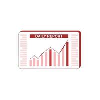 Flat design business illustration concept Digital marketing data analysis for website and mobile website development isolated on background vector