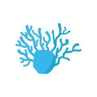 Coral icon design template flat style vector