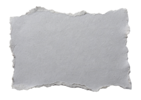 Grey paper with torn edges for using as text box png