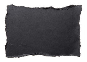 Black paper with torn edges for using as text box png