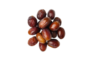 Pile of fresh dates isolated on a transparent background png