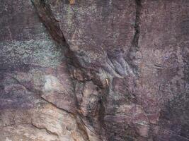 Brown stone texture in the forest for environmental care background. photo