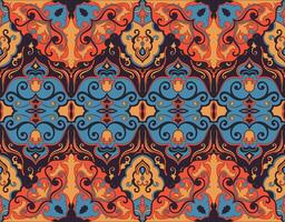 Seamless abstract pattern, orange color, abstract fire pattern for making carpets and fabrics. vector
