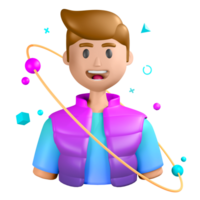 3d do utilizador metaverso png
