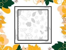 Natural leaf pattern background design vector