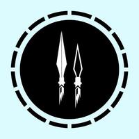 spear illustration icon symbol design vector