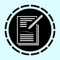 paper icon with three layers of sheets vector