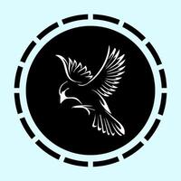 simple illustration icon of a pigeon vector