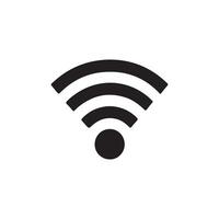 Wifi icon. Free wifi sign isolated icon. wi-fi network black icon. flat illustration of wifi icon. vector