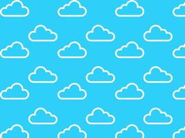 Clouds seamless pattern. illustration vector