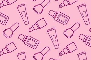 Decorative cosmetics. pattern. Illustration in flat style vector
