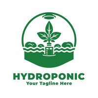 Logo Simple Hydroponic Design vector