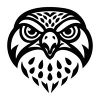 An icon of eurasian sparrowhawk in solid style vector