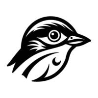 Flycatcher bird icon in filled style vector