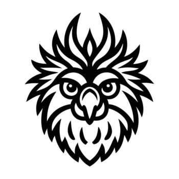 palma cacatúa icono en lleno estilo vector