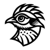 A solid icon of leiothrix bird vector