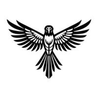 Flying macaw icon in filled style vector