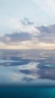 The serene beauty of the ocean and sky in a dreamy and ethereal setting video