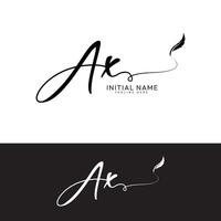 AX X A initial signature logo template vector