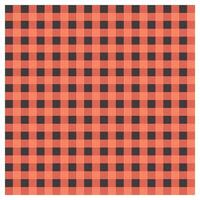 A large square orange and black checkered pattern, A detailed image of a red and black checkered fabric pattern, featuring bold squares arranged in a classic design. vector