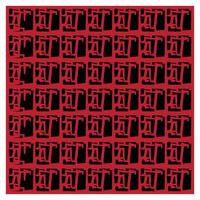 Seamless print gradient pattern of interlocking L shape transitioning from dark to light orange, vector