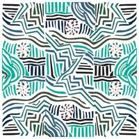 Abstract colorful line art forming intricate patterns on a white background, An eye-catching abstract design showcasing colorful lines and shapes, forming a lively and intricate pattern. vector