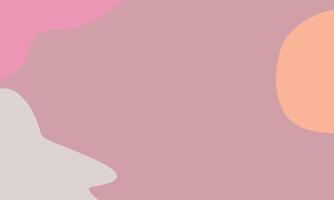 pink shape and orange shape abstract background vector