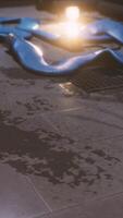 wet floor in empty metro video