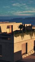 A View of a City With a Bridge in the Background video