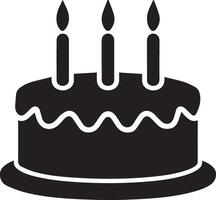 Birthday Cake icon symbol vectors illustration isolated on white background,