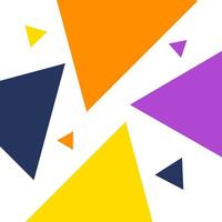 Colorful abstract triangle pattern geometric style background. Illustration template design vector