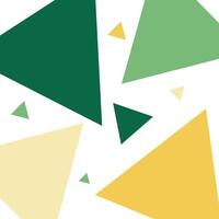 Green yellow abstract triangle pattern geometric background. Illustration template design vector