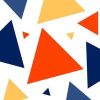 Colorful abstract triangle geometric pattern background. Triangular illustration template design vector