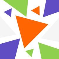 Abstract colours geometric style triangle pattern background. Illustration template design vector